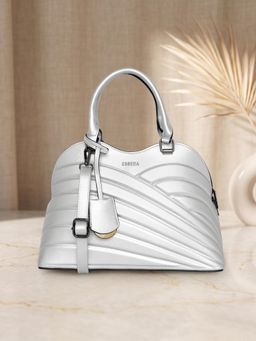 ESBEDA - Silver Color Emerald Wave Handbag for Women (M)