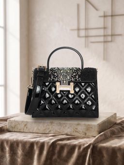 ESBEDA - Black Color Starlight Glam Handbag for Women (S)
