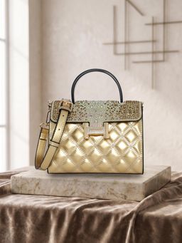 ESBEDA - Gold Color Starlight Glam Handbag for Women (S)