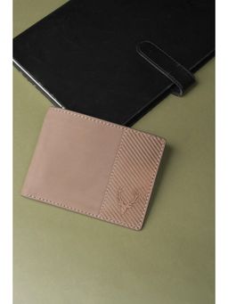 Allen Solly - Men Beige Textured Leather Wallet