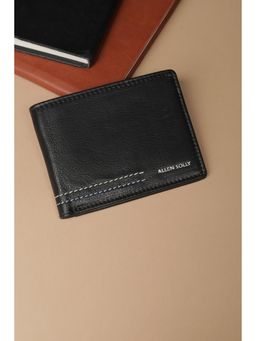 Allen Solly - Men Black Textured Leather Wallet