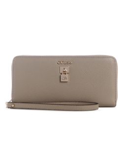 Guess - Women Textured Taupe Yesba Zip Around Wallet