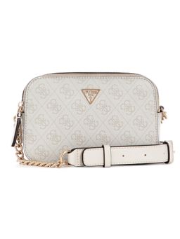 Guess - Women Printed Ivory Noelle Crossbody Camera Bag