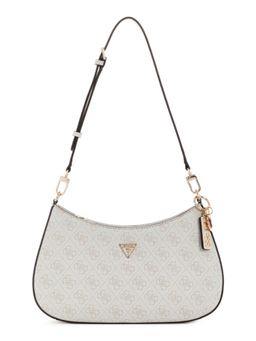 Guess - Women Printed Ivory Noelle Shoulder Bag