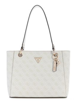 Guess - Women Printed Ivory Noelle Tote Bag