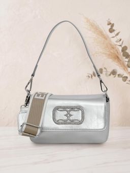 ESBEDA - Silver Color Midnight Sparkle Slingbag for Women (S)