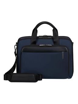 Samsonite - Evosight Solid Polyester Laptop Briefcase - Navy (L)