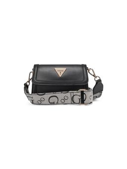 Guess - Women Solid Black Chai Mini Crossbody Bag