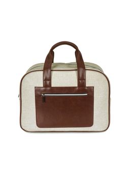 Nautica - Unisex 28.16L Pu Lightweight Cabin-Friendly Weekender Travel Duffel Bag - White