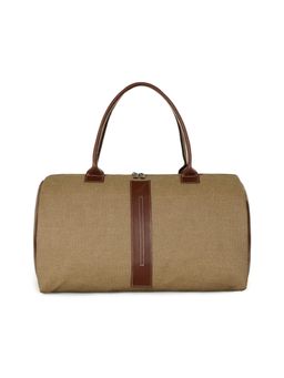 Nautica - Unisex Medium Weekend Carryall Textured Travel Gear Pu Duffle Bag - Beige