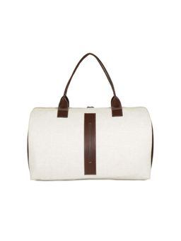 Nautica - Unisex Medium Weekend Carryall Textured Travel Gear Pu Duffle Bag - White