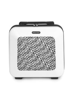Nautica - Unisex Hard Shell Abs Grooming Kit And Cosmetic Storage Box Vanity Case - White