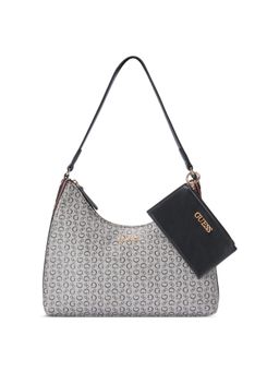 Guess - Women Printed Black Clarence Hobo Handbag