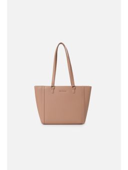 Van Heusen - Women Beige Solid Casual Tote Bag