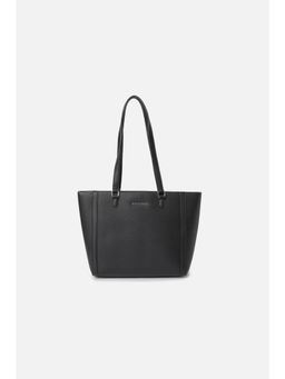 Van Heusen - Women Black Textured Casual Tote Bag