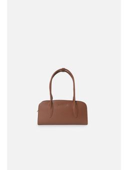 Van Heusen - Women Brown Solid Casual Handbag