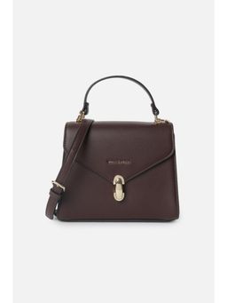 Van Heusen - Women Dark Brown Solid Casual Sling Bag