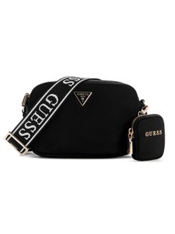 Guess - Women Solid Black Latona Sling Bag