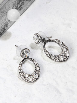 Kazo - Oval Drop Earrings