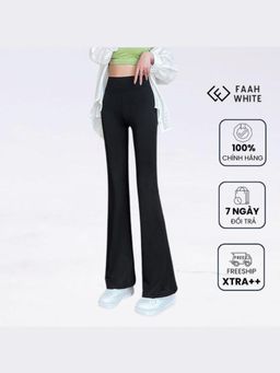 Loveable Creations By Muskan - Black High Waist Flared Solid Pant