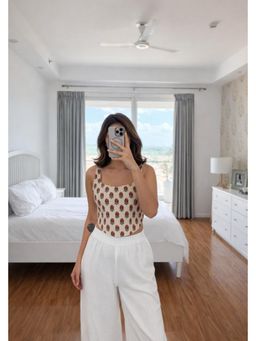 Old Marigold - Harissa Beige Cotton Corset Top