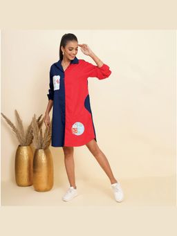 KALALOOM - Multicolor Summer Shirt Dress