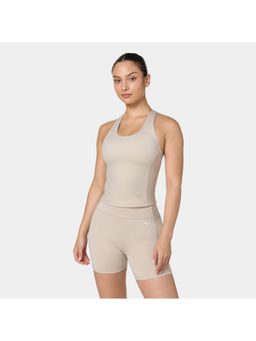Squatwolf - Cream Performance Built-In Bra Tank Top