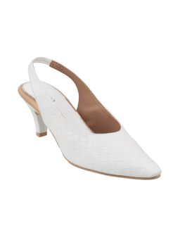 Metro - White Casual Mules Heels