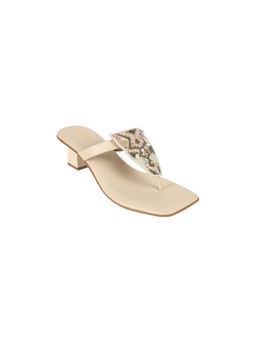 Metro - Beige Casual Sandal Heels