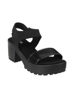 Metro - Black Casual Sandal Heels