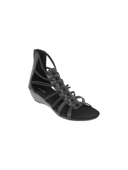 Mochi - Black Casual Sandal Heels