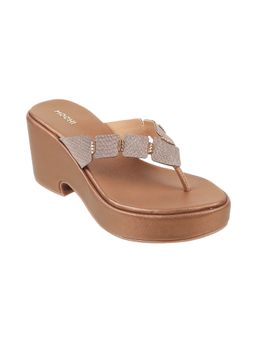 Mochi - Bronze Casual Sandal Heels