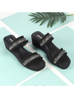 Mochi - Black Casual Sandal Heels