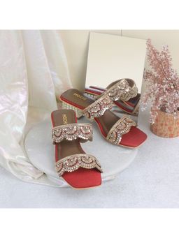 Mochi - Red Wedding Sandal Heels