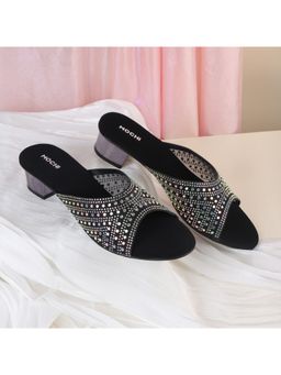 Mochi - Black Party Sandal Heels