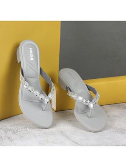 Mochi - Grey Party Sandal Heels