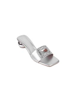 Metro - Silver Party Sandal Heels