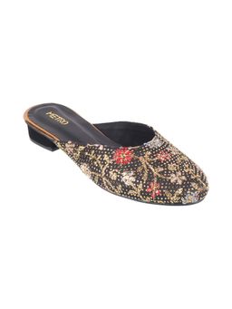 Metro - Black Party Mules Heels