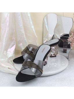 Mochi - Black Party Sandal Heels