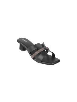 Mochi - Black Casual Sandal Heels