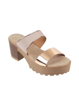 Mochi - Rose Gold Casual Sandal Heels