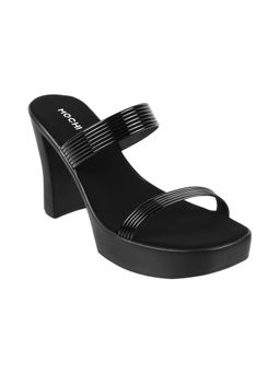 Mochi - Black Casual Sandal Heels