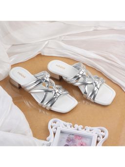 Mochi - Silver Casual Sandal Heels