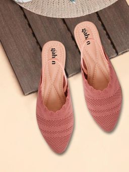 Gahan - Trendy Knitted Slingback Heels Sandals for Women - Pink
