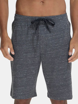 Jockey - SP26 Men Super Combed Cotton Active Wear Shorts - Forest Dark Grey Melange