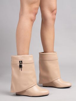 Truffle Collection - Nude Solid Boots