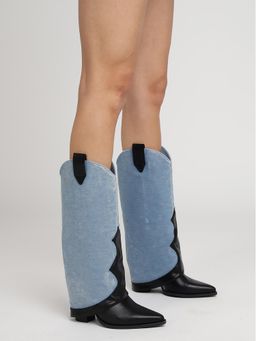 Truffle Collection - Black Solid Boots