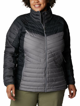 Columbia - Womens Grey Omni-Heat Reflective Powder Lite II Full Zip Jacket