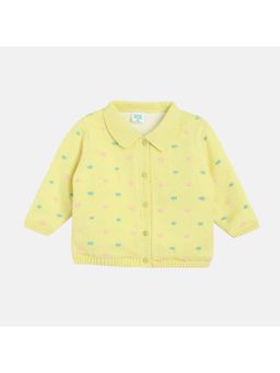 MINI KLUB - Girls Yellow Solid Sweater