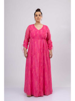 Mamicha - Intrigue Pearl Embroidered Pink Kaftan